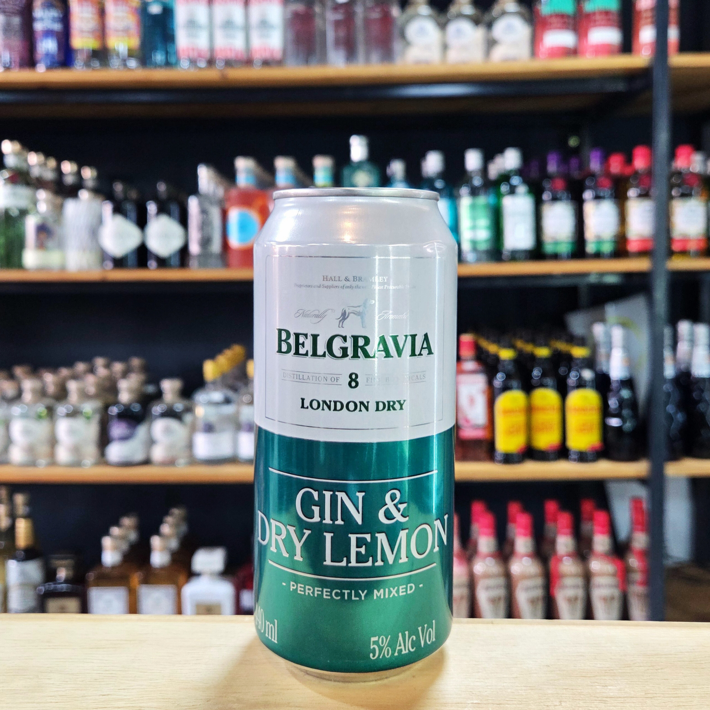 Belgravia Gin & Dry Lemon 440ml