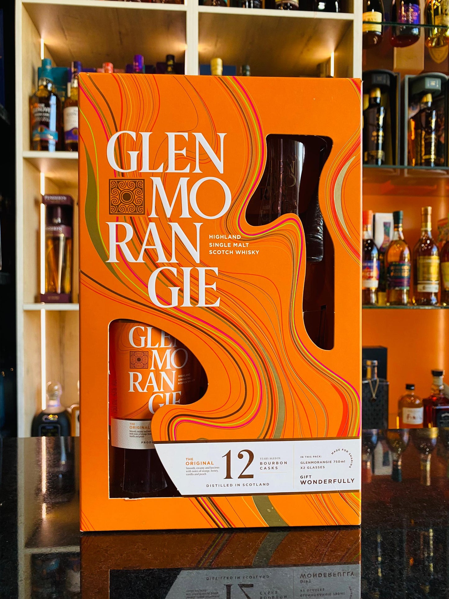 GLENMORANGIE 12YO DOUBLE GLASS PACK 750ML